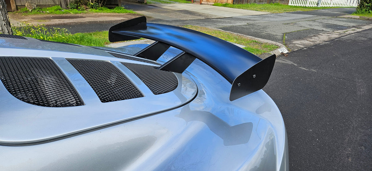 GRP Exige Extended Wing End Plates - 06-09 Exige Hatch Mounted