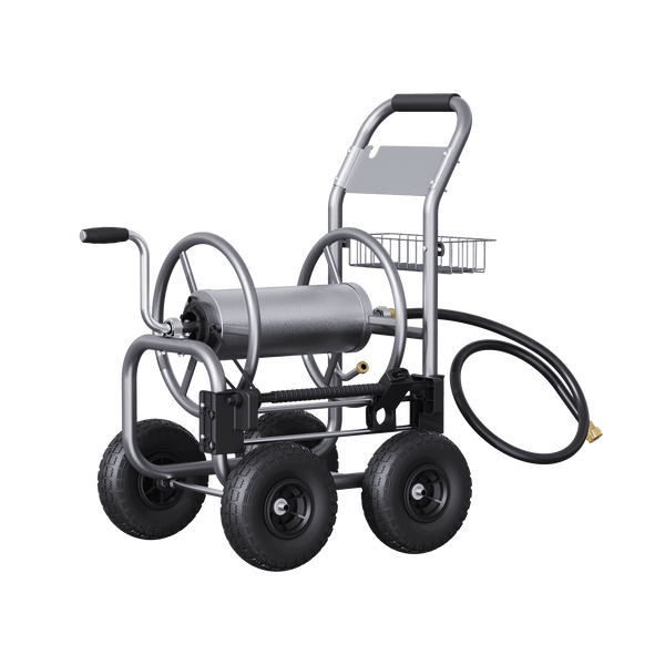Garden Hose Reel Cart-4 Wheels-Heavy Duty