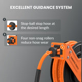 Retractable Air Hose Reel-Alloy Steel Reel-3/8in 25ft-50ft