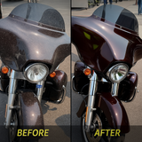 WASH&WHIPS MotoPro Motorcycle Detailing Kit - Bug Remover, Leather Care, Ceramic Spray