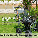 Garden Hose Reel Cart-4 Wheels-Heavy Duty