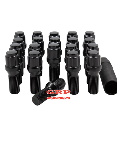 GRP Black Wheel Bolts- Original and extended lengths
