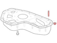 Baffled Oil Pan components (OE)
