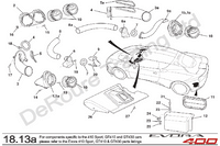 GRP Carbon Fiber Center Air Vent Cover for Evora 400,410,430,GT