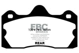 EBC RedStuff Brake Pads for Evora & Evora S 2010-2016 -- Street/Daily Driver Pads