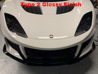 GRP Evora 400/GT Front Splitters.  Carbon Fiber or Aluminum