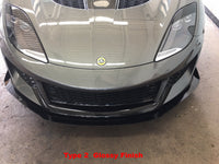 GRP Evora 400/GT Front Splitters.  Carbon Fiber or Aluminum