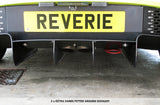 Reverie Lotus Elise/Exige S2/111R/240R Carbon Rear Diffuser - 3 Element, 3 Fixing Holes Standard Finish