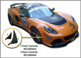 Reverie Carbon Fibre Bumper Canards for Lotus Exige S3 V6 Track / OEM replacement, lower small