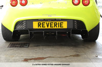 Reverie Lotus Elise/Exige S2/111R/240R Carbon Rear Diffuser - 3 Element, 3 Fixing Holes Standard Finish