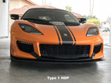 GRP Evora 400/GT Front Splitters.  Carbon Fiber or Aluminum