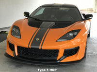 GRP Evora 400/GT Front Splitters.  Carbon Fiber or Aluminum